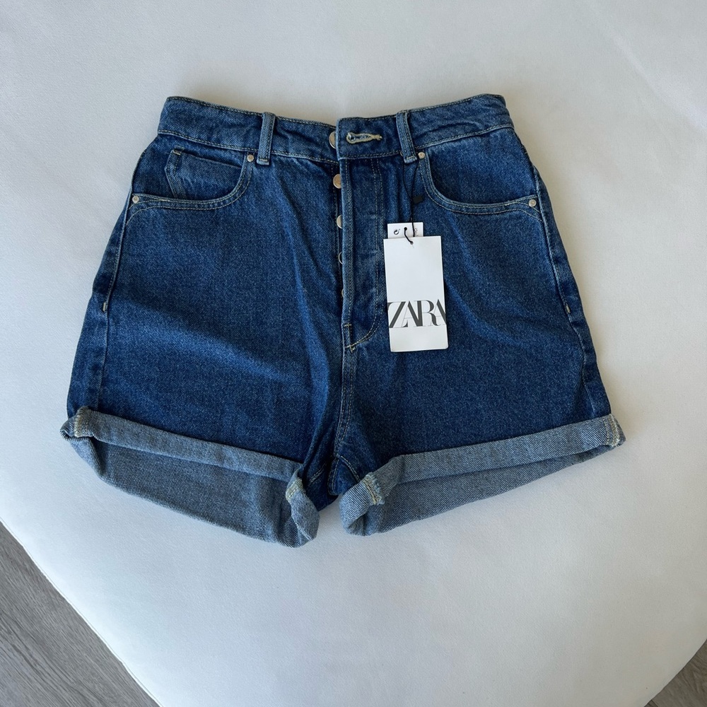 Zara Mom Jean Shorts